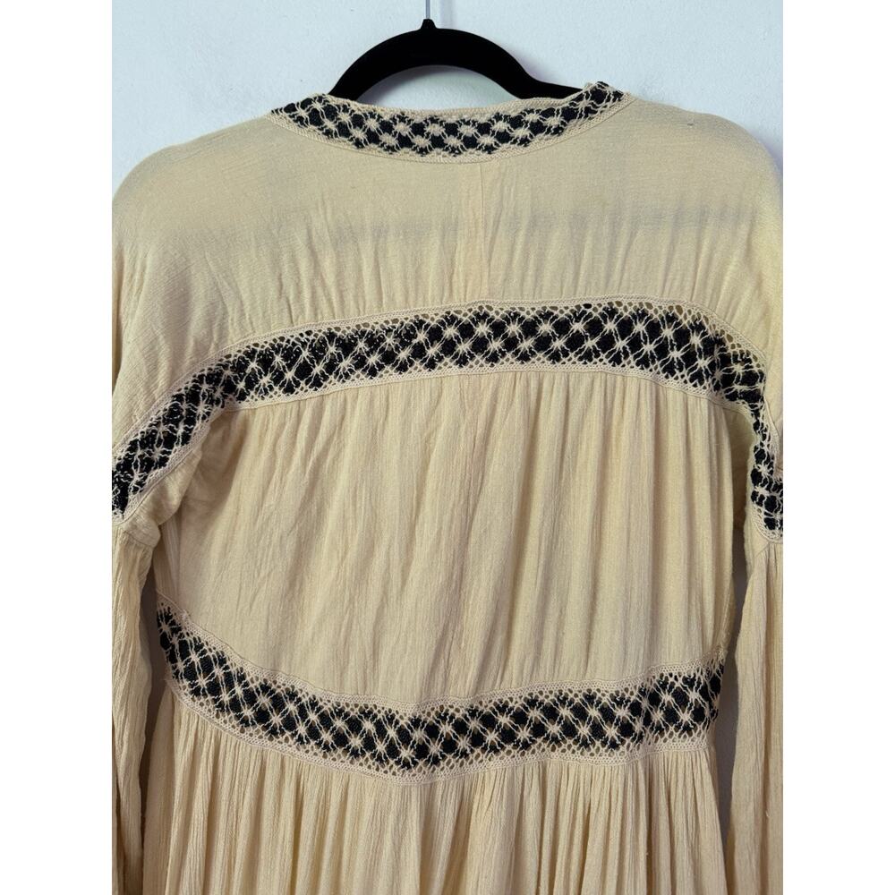 Raga Anthropologie Montana Plunge Maxi Dress Oversized Size Small - Picture 9 of 14